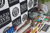 PCMA/Timon estoura ponto na CEASA com venda de armas (Foto: Reprodução)