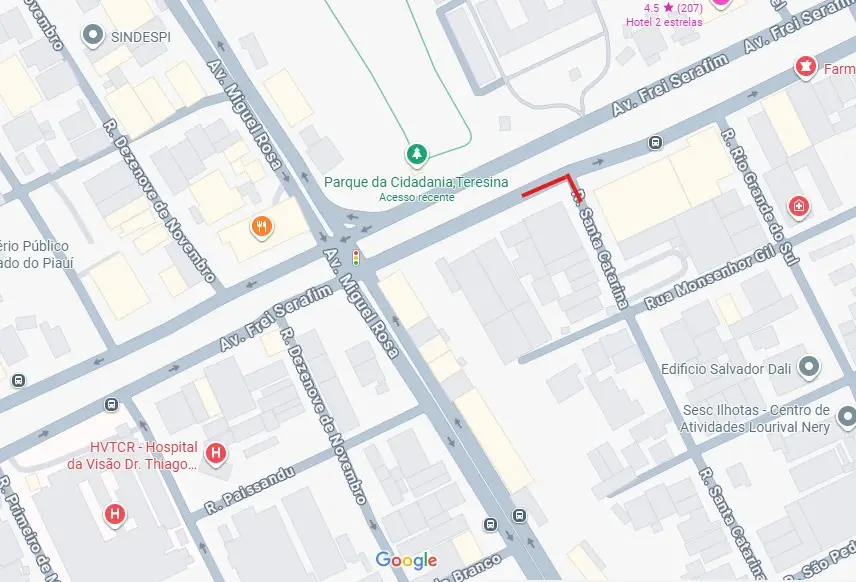 Avenida Frei Serafim será interditada