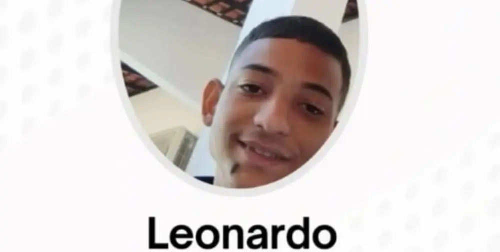 Leonardo tem 19 anos e está desaparecido desde sábado (30/08)