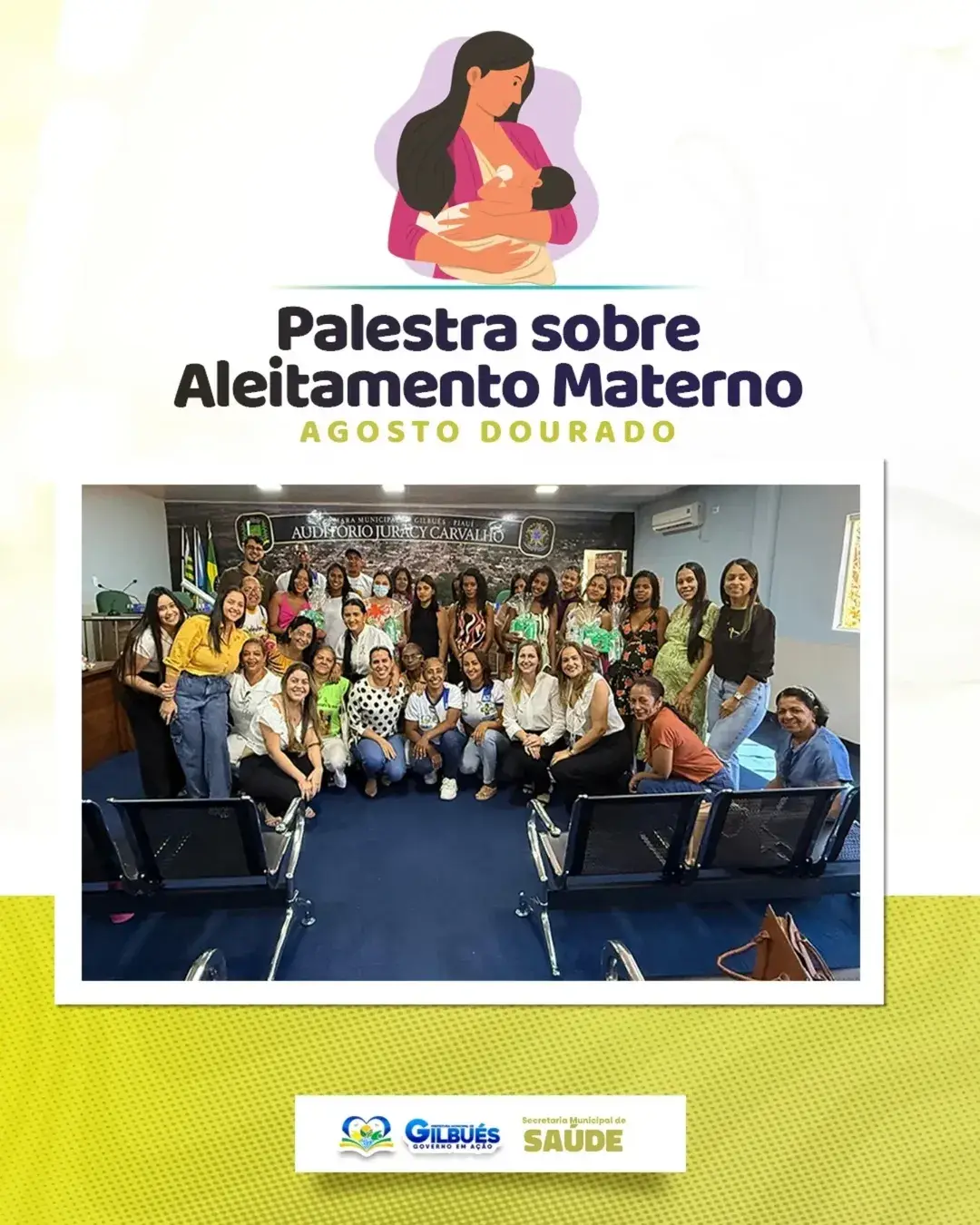 Prefeitura de Gilbués promove palestra sobre amamentação