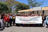 Servidores da Saúde de Teresina fazem paralisação nesta terça-feira (Foto: Divulgação/Sindserm)