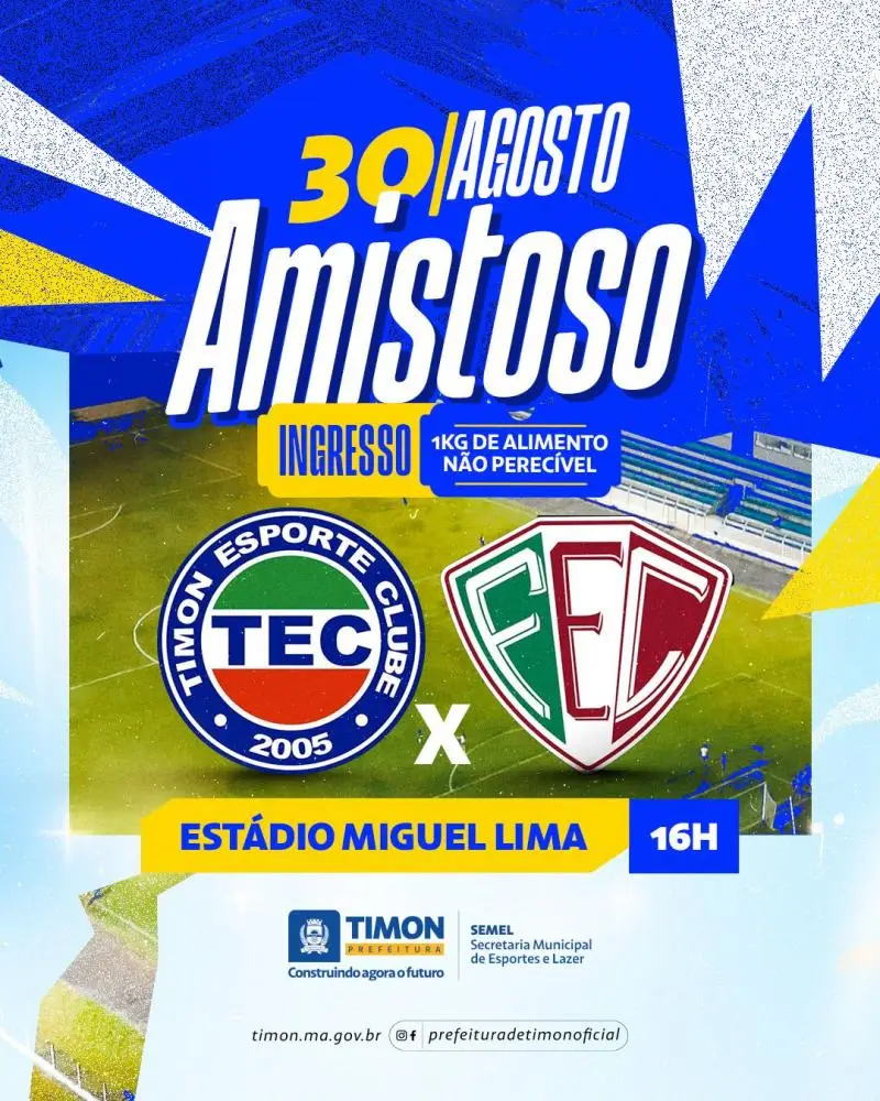 Timon Esporte Clube realiza amistoso contra o Fluminense-PI