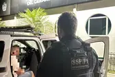 Três criminosos são presos durante operação (Foto: Divulgação/SSP)