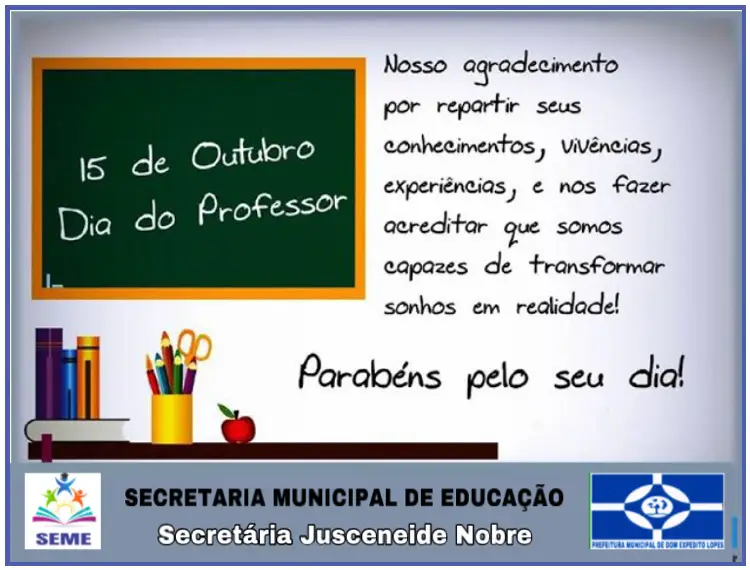 Homenagem aos professores de Dom Expedito Lopes