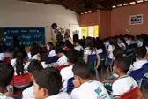 Palestra sobre paz, na Escola Dom Avelar Brandão Vilela (Foto: Ascom)