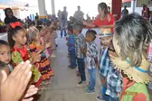 Crianças da Creche Modelo Brasil de Colônia do Gurgueia nas brincadeiras juninas (Foto: Adelmir Andrade)