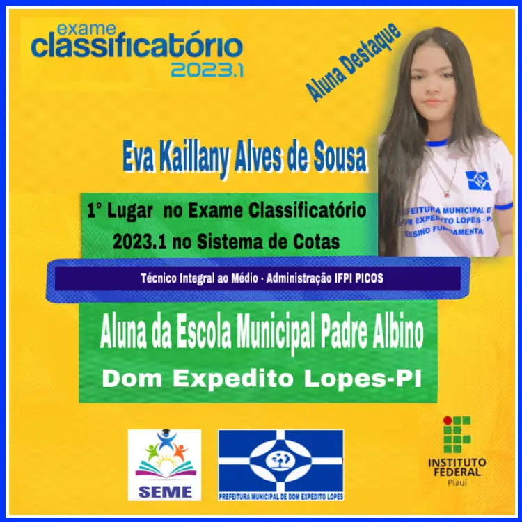 Aluna Destaque