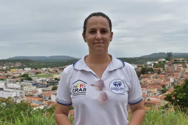 Cadastradora do CadÚnico, Liliane Carvalho (Foto: Jackelany Vasconcelos)