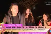 Programa de TV flagrou chegada de Joana Sanz no presídio (Foto: Reprodução/Fiesta) (Foto: Lance!)