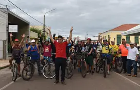 Passeio Ciclístico em comemoração ao Dia do Trabalhador (Foto: Jackelany Vasconcelos) (Foto: CCOM-PMP)