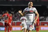 Gol de Pablo Maia em São Paulo x Inter (Foto: Marcos Ribolli) (Foto: Ge)