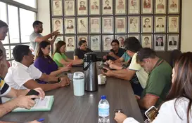 Reunião com os secretários (Foto: Jackelany Vasconcelos) (Foto: CCOM - PMP)