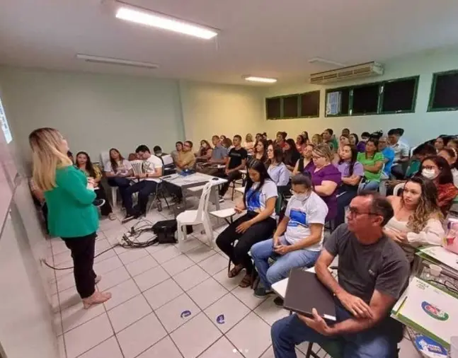 Profissionais de saúde participam de capacitação (Foto: Ascom)