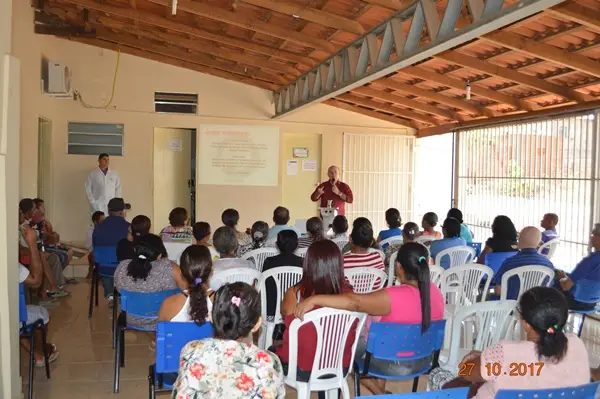 Palestra sobre a prevenção da cegueira por diabetes