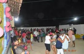 Forró para os idosos da Comunidade Aliança do Gurguéia (Foto: Ascom)