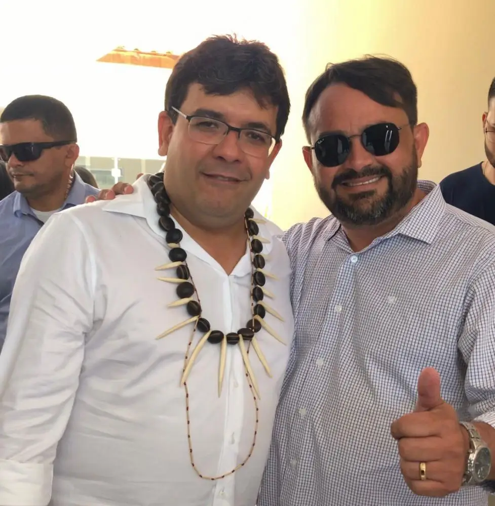 Governador Rafael Fonteles com o Presidente do PT de Brasileira Rychardson Meneses