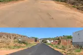 Antes e depois das ruas do bairro Conduru (Foto: Júnior Sousa) (Foto: CCOM / PMP)