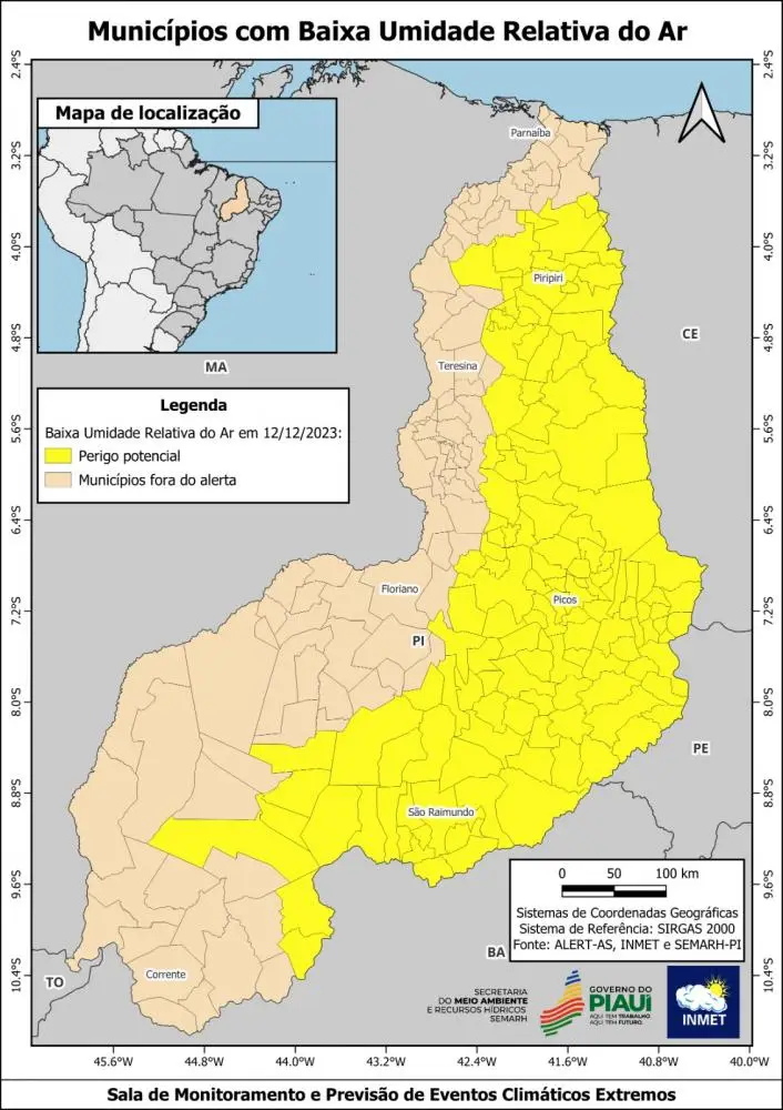 Foto: Reprodução/Inmet