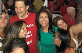 Prefeita Doquinha com Fernando Haddad (Foto: Adelmir Andrade)