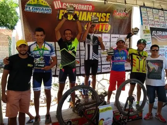 Pódio da 6ª Etapa do Campeonato Florianense de MTB