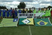 Time da Mata do Lima e Gado Bravo na abertura da grande final (Foto: )
