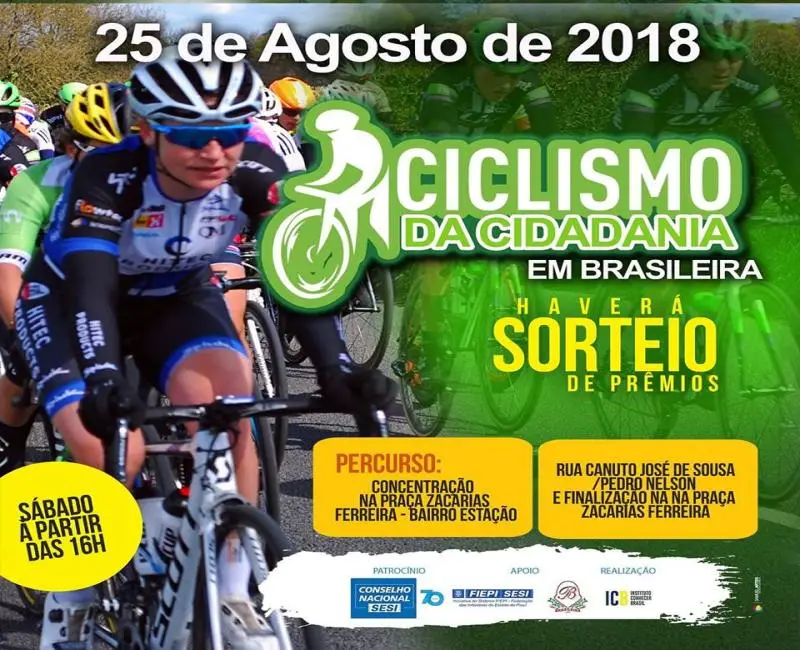 Ciclismo terá início as 16:00 na Praça da Estação em Brasileira