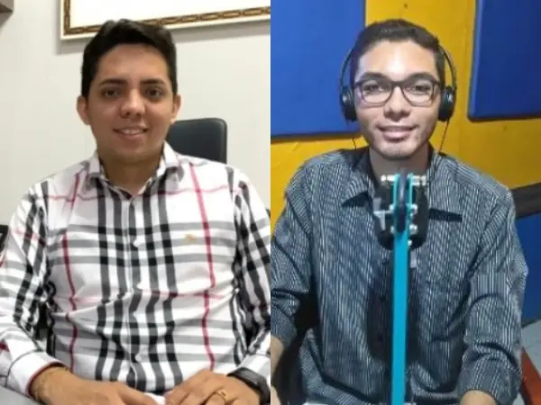 Wellington Francisco Lustosa Sena, e o jornalista Raimundo Otávio Ribeira Neto - Foto: Rerodução