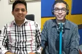 Wellington Francisco Lustosa Sena, e o jornalista Raimundo Otávio Ribeira Neto - Foto: Rerodução (Foto: )