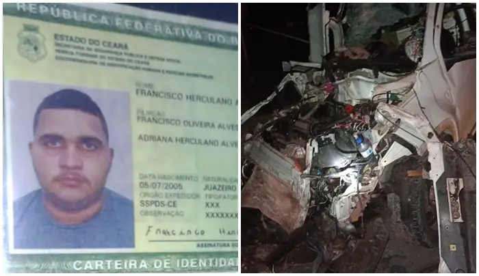 Uma das vítimas, Francisco Herculano Alves, 19 anos, natural de Juazeiro do Norte, no Ceará