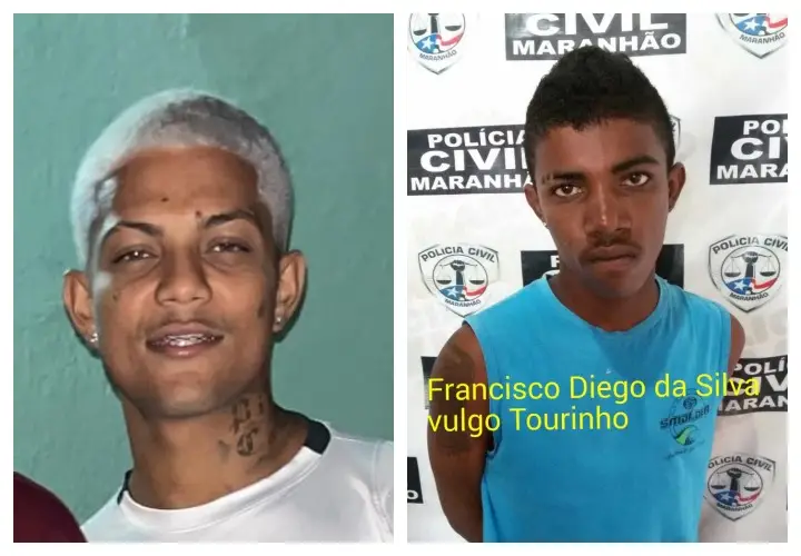 A vítima Anderson(esquerda) ao lado de um dos seus algozes.,Francisco Diego, Vulgo Torinho.