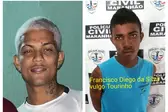 A vítima Anderson(esquerda) ao lado de um dos seus algozes.,Francisco Diego, Vulgo Torinho. (Foto: )