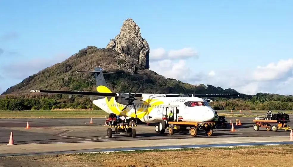 Aeronave da Voepass — Foto: Ana Clara Marinho/TV Globo