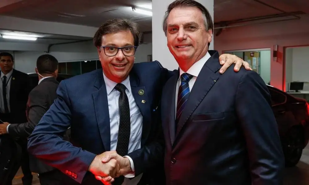 Presidente Jair Bolsonaro e o novo ministro do Turismo, Gilson Machado Neto Foto: Isac Nóbrega /PR