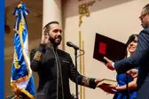 Nayib Bukele toma posse para seu segundo mandato como presidente de El Salvador — Foto: Presidência de El Salvador/Handout via Reuters (Foto: G1)
