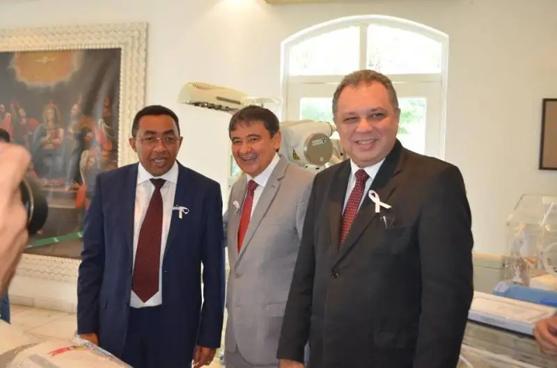 O prefeito de Floriano, Joel Rodrigues, em Teresina.