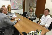 Prefeito Junior Bill e vereadora Dra. Fátima (PSD), em audiência com o Dep. Federal Júlio César, em Teresina (PI) (Foto: Adriano Sousa)