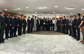 Encontro dos prefeitos com o presidente Michel Temer em Brasília (Imagem: Divulgação) (Foto: Canal 121)