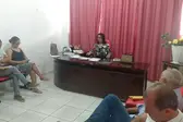 Prefeita Doquinha em reunião com os secretários (Foto: Ascom)