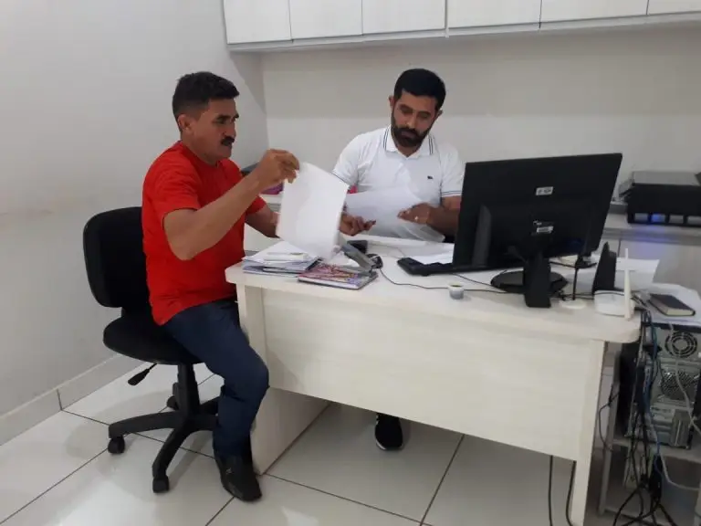 Vereador Domingos Luiz e Secretario Marcílio Farias 
