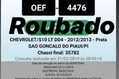 dados do carro roubado (Foto: )