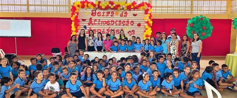 Alunos da Unidade Escolar Pedro Alves Cabral
