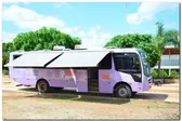 Ônibus Lilás no Forte (Foto: )