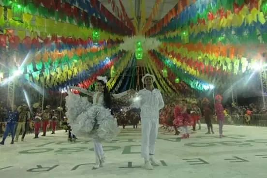 Quadrilha se apresentando no Festival Cultural dos Cocais, em 2018  (Foto: Leônidas Silva)