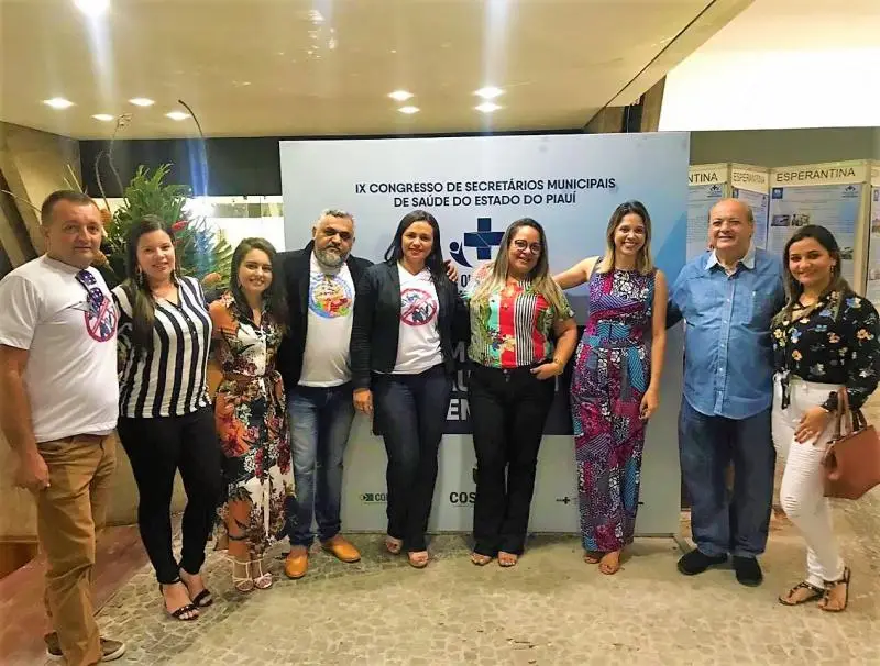 A equipe da SMS com Sílvio Mendes.