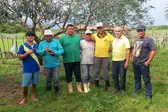 Equipe da SMA e alunos. (Foto: Ascom)