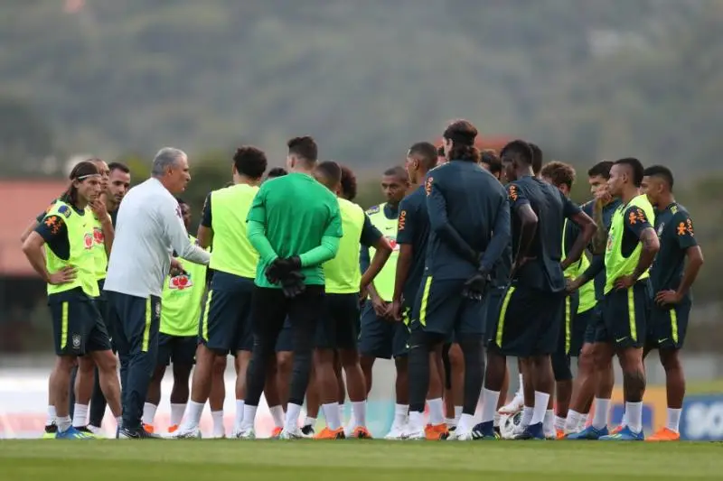 Foto: Lucas Figueiredo/CBF - Seleção Brasileira em preparação na Granja Comary 