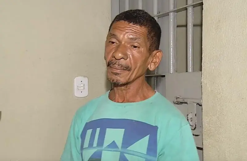 Foto: Reprodução/TV Meio Norte - Carlos Henrique, acusado de homicídio e estupro contra duas sobrinhas.