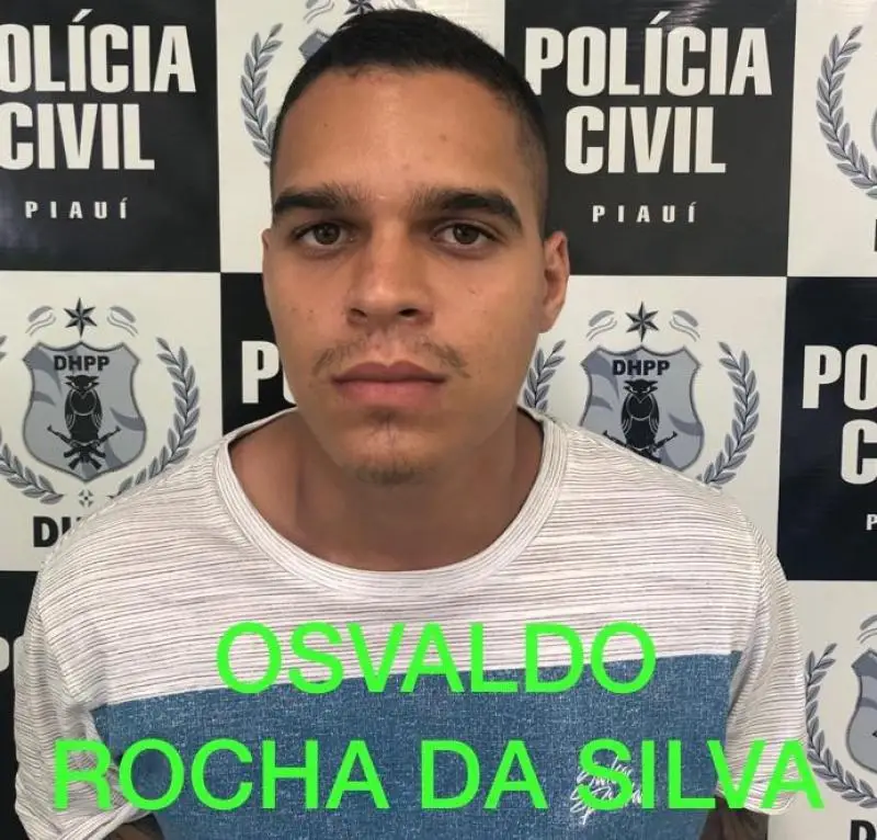 Foto:Divulgação/Polícia Civil - Osvaldo Rocha da Silva, é um dos acusados na morte de 'Victor Camarão'.
