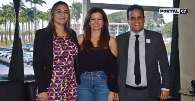 Primeira-dama Ana Tércia, Deputada Iracema Portella e prefeito Diego Teixeira