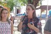 Elizângela Amorim, à esquerda, ao lado de sua irmã a prefeita Vilma Amorim. (Foto: Vi Agora)
